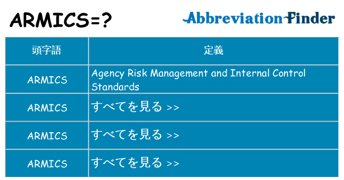 armics は何の略します。