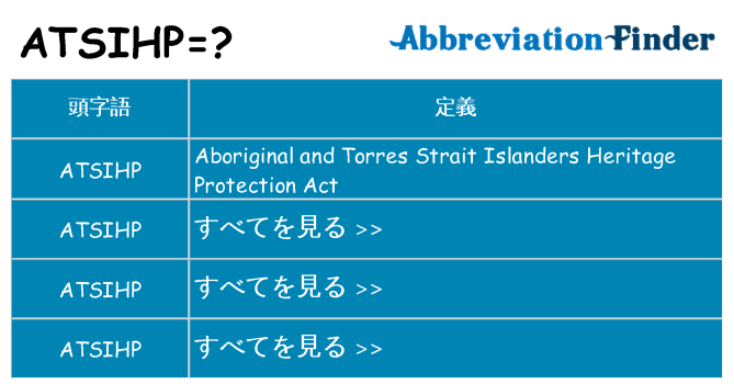 atsihp は何の略します。