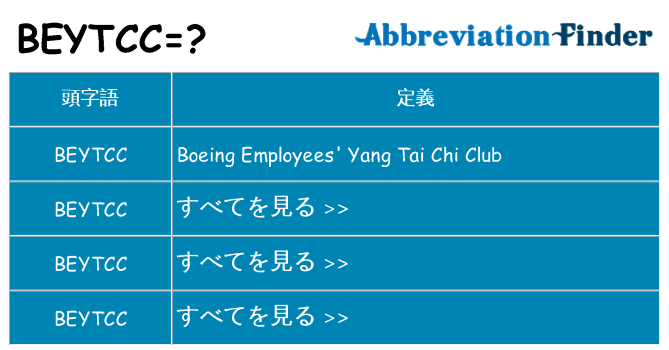 beytcc は何の略します。