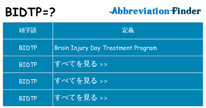 bidtp は何の略します。