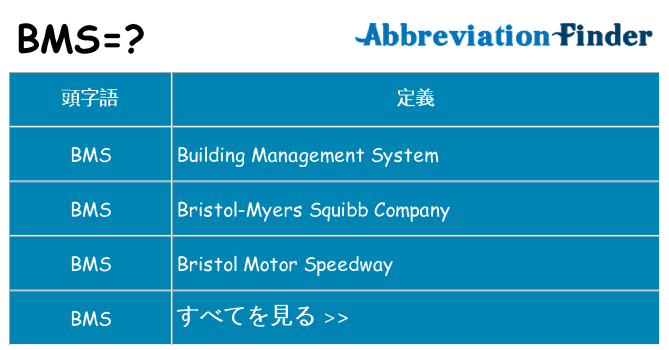 bms は何の略します。