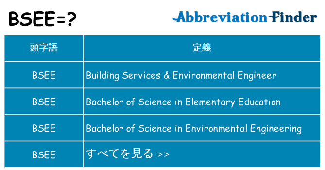bsee は何の略します。
