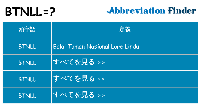 btnll は何の略します。