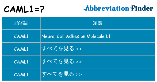 caml1 は何の略します。