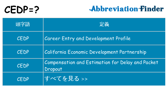 cedp は何の略します。