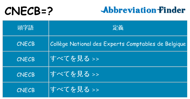 cnecb は何の略します。