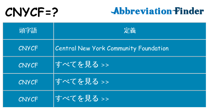 cnycf は何の略します。