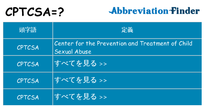 cptcsa は何の略します。