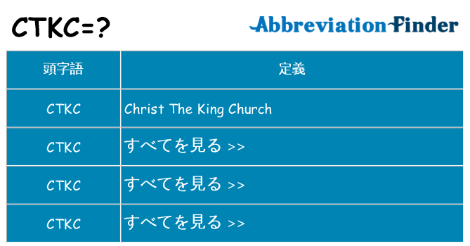 ctkc は何の略します。