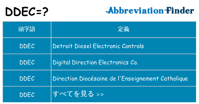 ddec は何の略します。