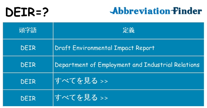 deir は何の略します。