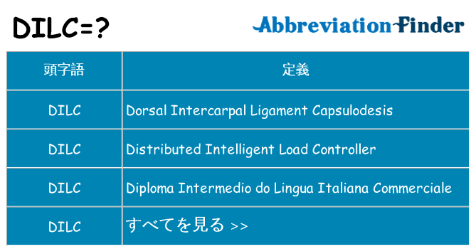 dilc は何の略します。