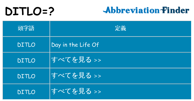 ditlo は何の略します。