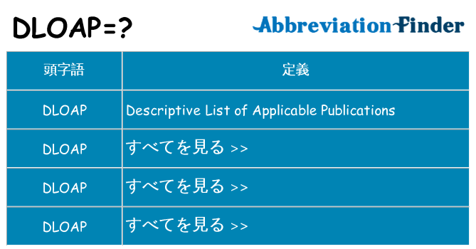 dloap は何の略します。