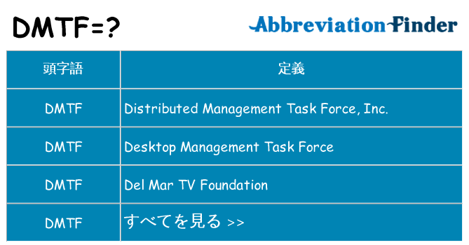 dmtf は何の略します。