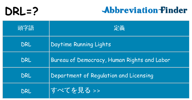 drl は何の略します。