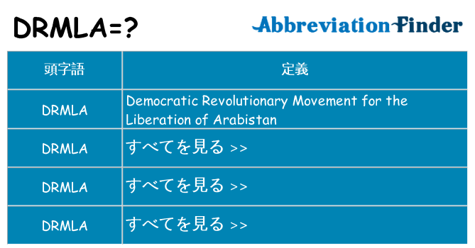 drmla は何の略します。