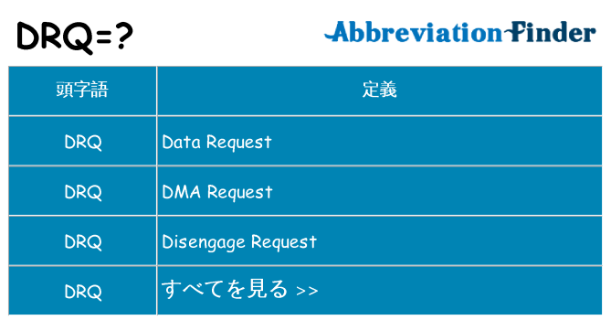 drq は何の略します。