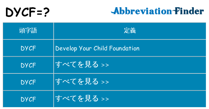 dycf は何の略します。