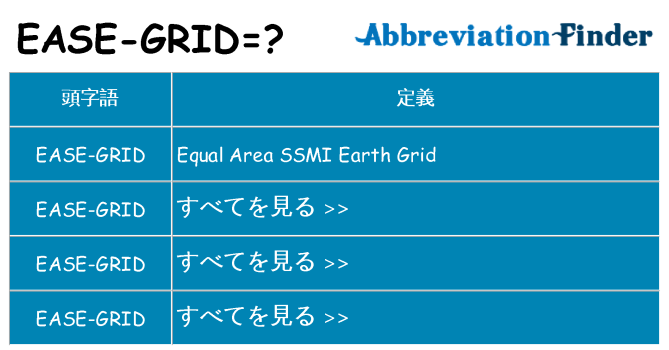 ease-grid は何の略します。