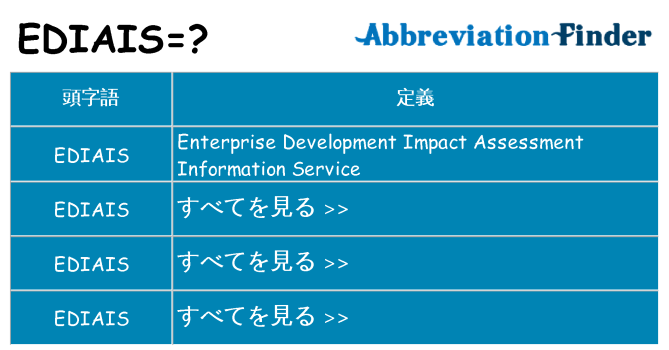 ediais は何の略します。