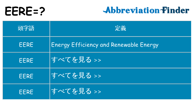 eere は何の略します。