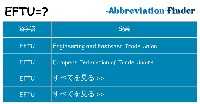 eftu は何の略します。