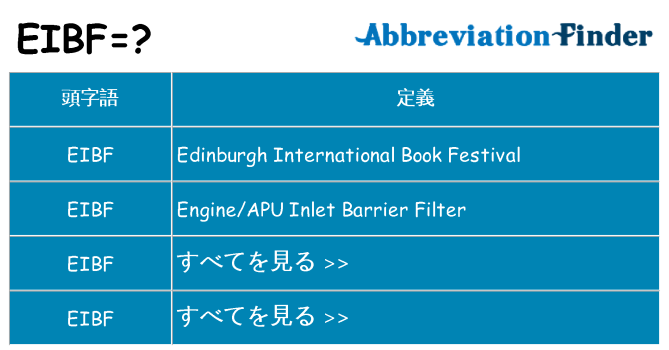 eibf は何の略します。