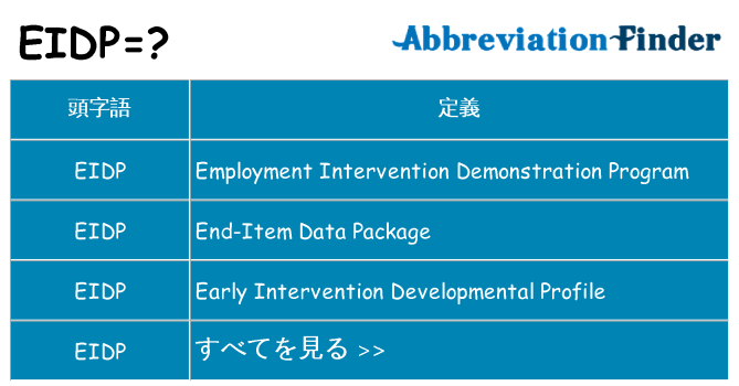 eidp は何の略します。