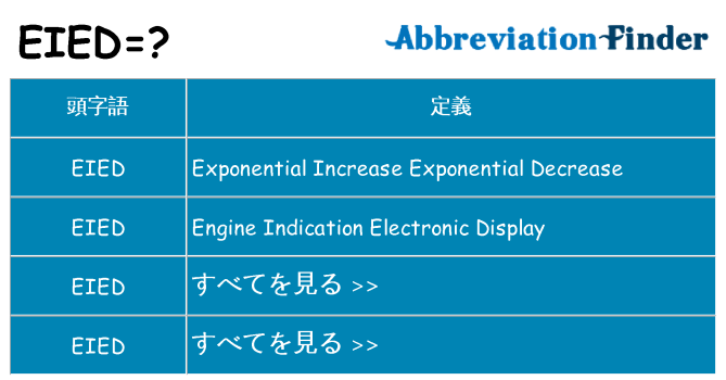 eied は何の略します。