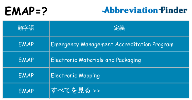 emap は何の略します。