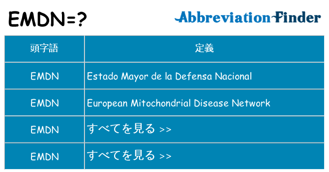 emdn は何の略します。