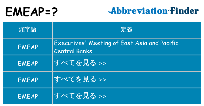 emeap は何の略します。