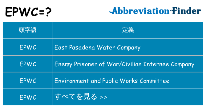 epwc は何の略します。