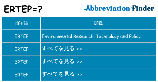 ertep は何の略します。