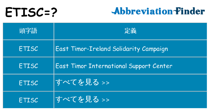 etisc は何の略します。