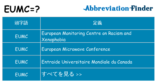 eumc は何の略します。