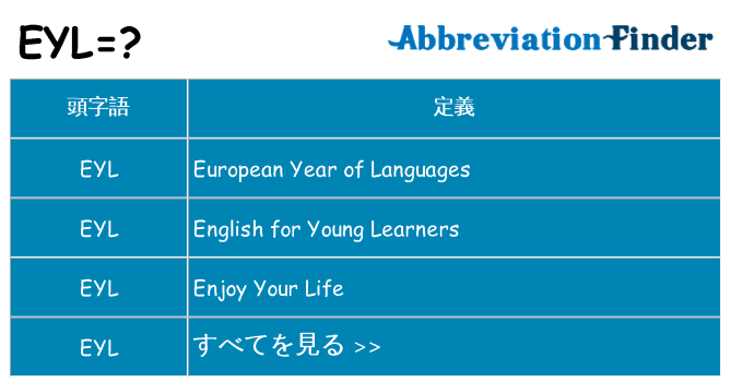 eyl は何の略します。