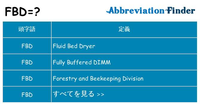 fbd は何の略します。