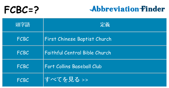 fcbc は何の略します。