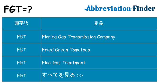 fgt は何の略します。