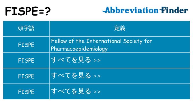 fispe は何の略します。
