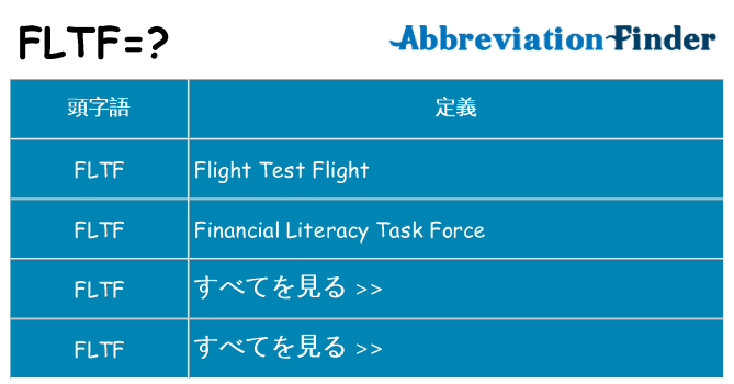 fltf は何の略します。