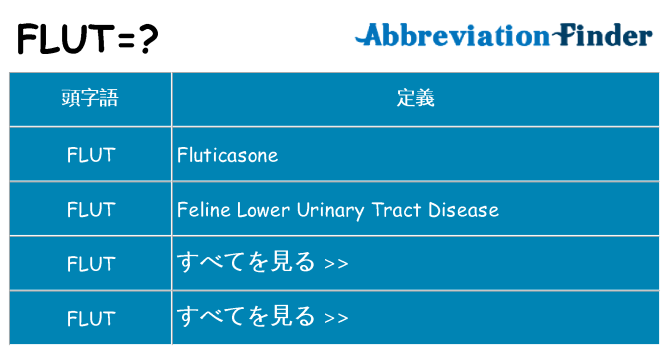 flut は何の略します。