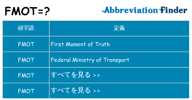 fmot は何の略します。