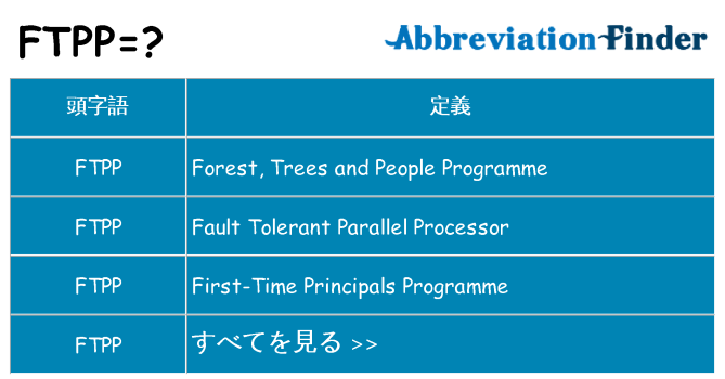 ftpp は何の略します。