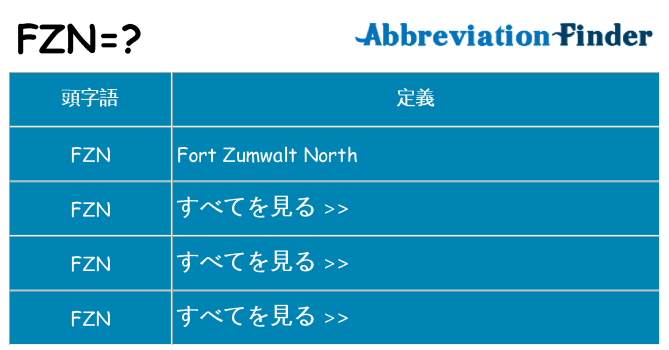 fzn は何の略します。