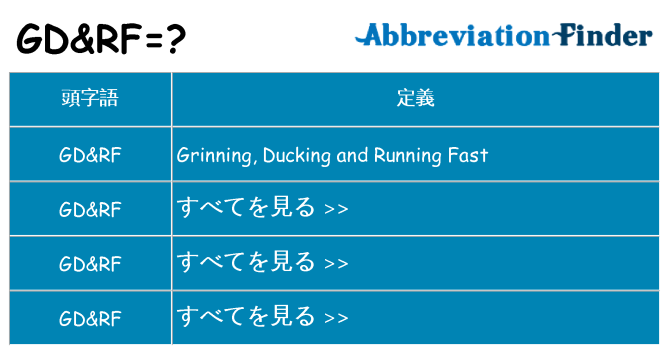 gdrf は何の略します。