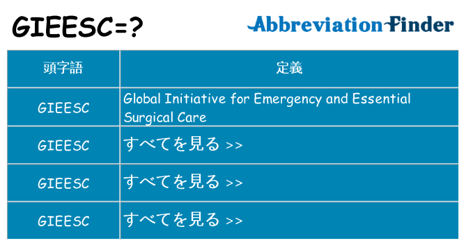 gieesc は何の略します。