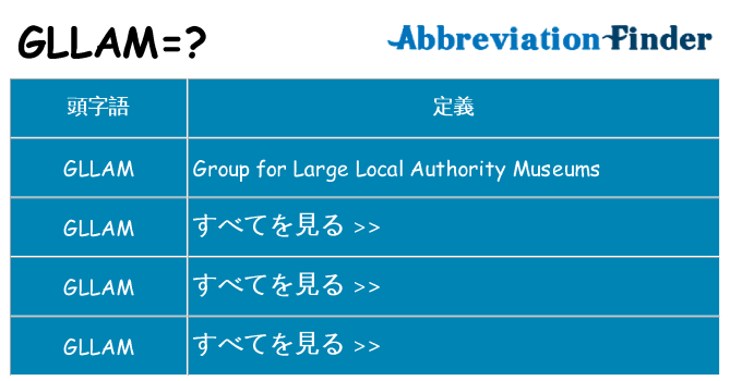 gllam は何の略します。